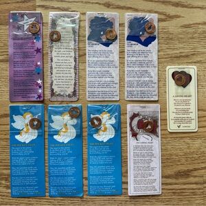 Vintage Cut Pennies Teardrop Angel Heart Star